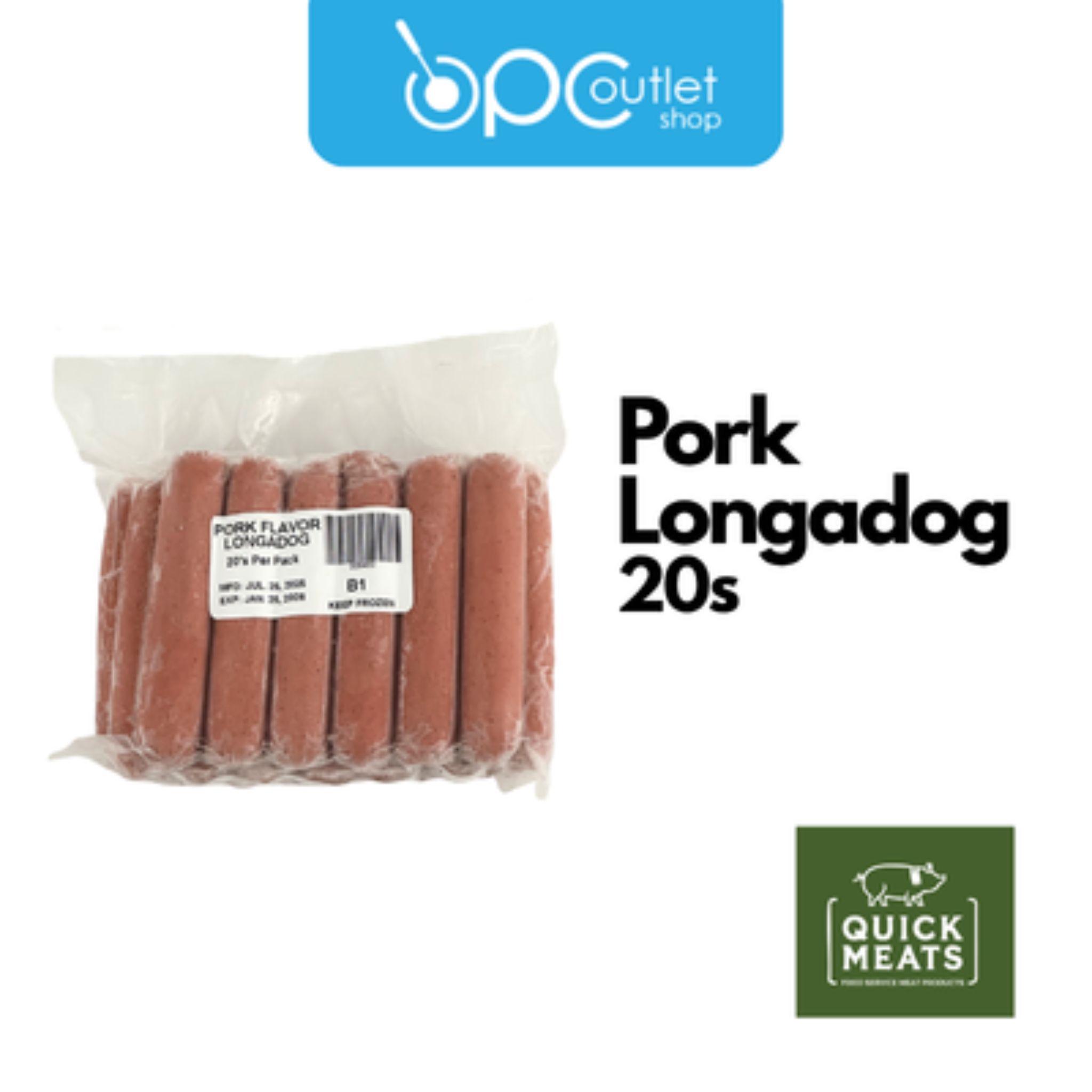 Quickmeats Longadog Pork Flavor 20's